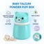 YOI Baby Powder Puff Case Hộp lưu trữ chủ đề mềm có nắp cho trẻ sơ sinh