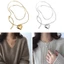 BTF Thép Titan Trái Tim Mặt Dây Chuyền Vòng Cổ Choker Trái Tim Mặt Dây Chuyền Xương Đòn Dây Xích