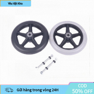 [COD]【48h】Càng trước xe lăn bằng thép mạ chống gỉ, loại bánh 6 7 8 inch hoặc không có bánh tùy chọn