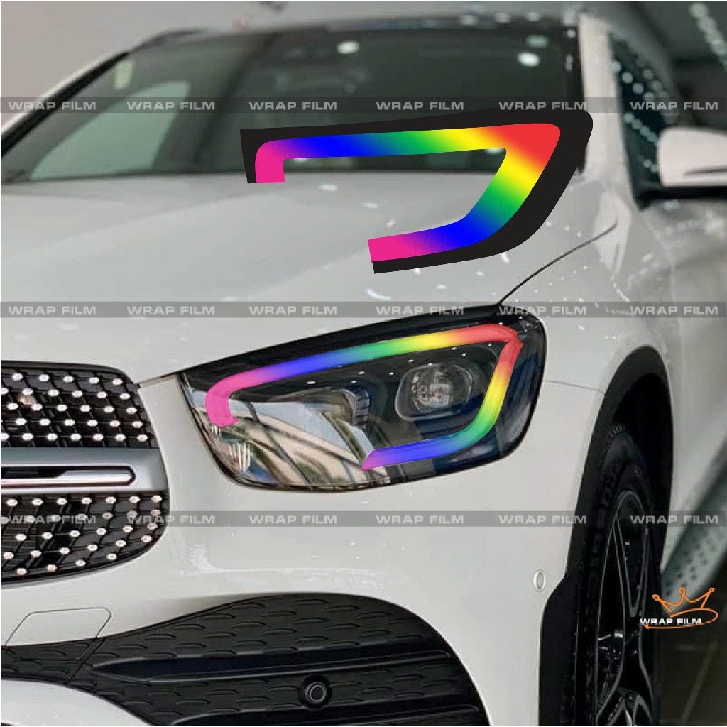 Mercedes GLC 300 (2020-2022) : Decal Dán đổi màu Đèn Mercedes GLC 300 ...