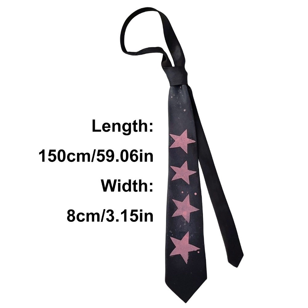LACYES Star Tie, Y2K Sweet Glossy Tie, Casual Có Thể Điều Chỉnh Tay Thắt Lưng Mềm Phù Hợp Với Phụ Kiện