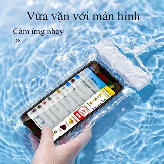 Túi điện thoại chống nước IPX8 cao cấp, chống nước sâu, cảm ứng cực nhạy, tự bịt kín