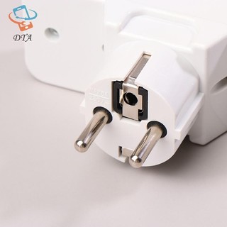 [DTA] Ổ cắm mở rộng đa năng UK EU 10A 250V Ổ cắm điện treo tường di động Bộ chuyển đổi phích cắm Châu Âu Anh Ổ cắm chuyển đổi với VN