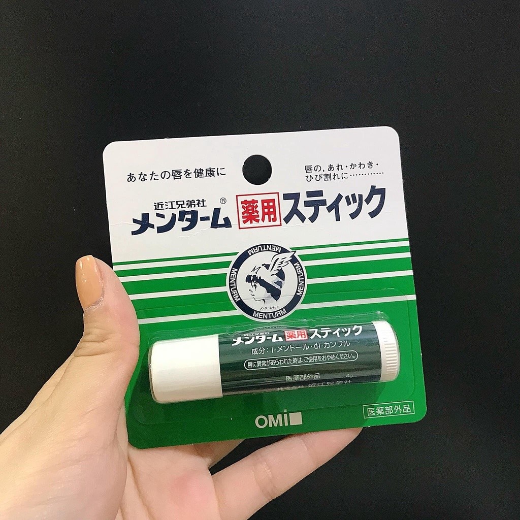 Son Dưỡng Ẩm Bạc Hà Dành Cho Môi Khô Và Nứt Nẻ Omi Brotherhood Menturm Nhật Bản (4g)