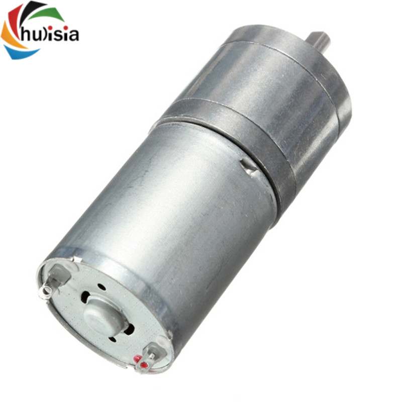chulisia Động cơ giảm tốc DC 6V 130RPM JGA25-370 Bộ giảm tốc bánh răng thu nhỏ cho Robot