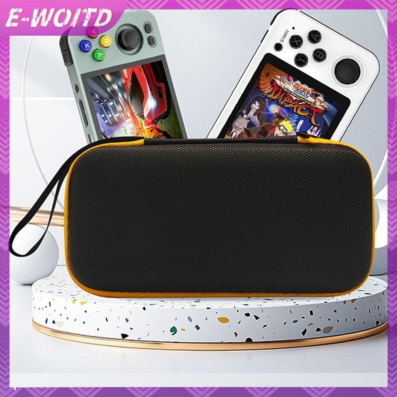 E-WOITD RG405M Đen Ốp Lưng Retro Cầm Tay Trò Chơi Điện Tử Màn Hình Chống Thấm Nước Mang Theo Túi Retro Video Game Console E-WOITD