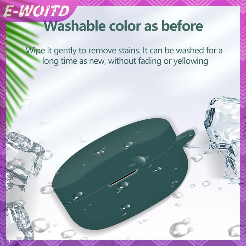 E-woitd Vỏ Silicon Mềm Cho WF-1000XM4 Vỏ Tai Nghe Bảo Vệ Hộp Sạc Vỏ Tai Nghe Không Dây Vỏ Bảo Vệ Có Móc HNVN