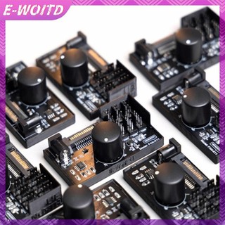 Bộ điều khiển tốc độ quạt máy tính E-WOITD Hub công suất cao SATA NAS PWM cho 6 quạt HNVN