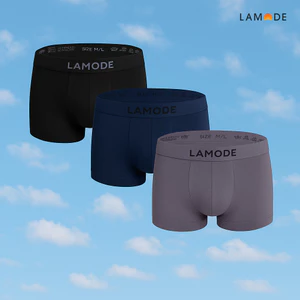 Quần Boxer Nam Lamode dệt liền không đường viền seamless co giãn bền màu LBX001E