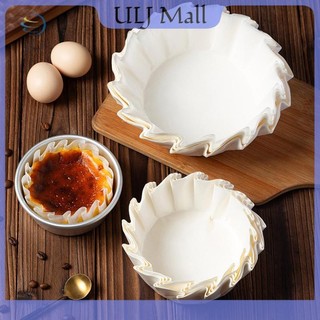 ULJ Basque Bánh Phô Mai Dầu Khay Giấy Có Thể Gập Lại Khuôn Bánh Phát Hành Dùng Một Lần Mousse Bánh Giấy Nướng Giấy Cạnh Chống Dầu.
