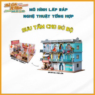 Mô hình gỗ tự lắp ráp DIY - Thế Giới Tí Hon - Chợ Lớn GP135-02