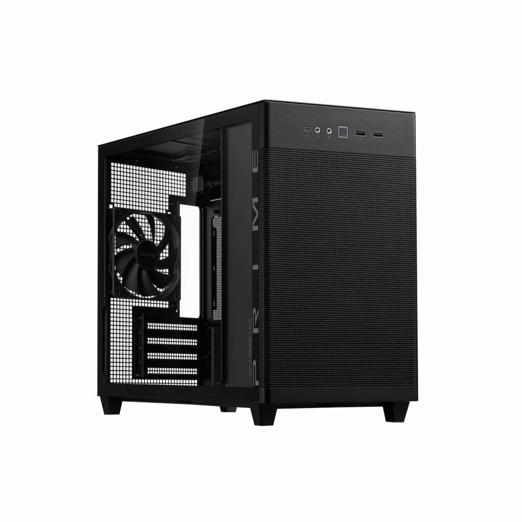 Vỏ Case ASUS Prime AP201 Tempered Glass / AP202 Tempered Glass MicroATX Case (Trắng/Đen) - Hàng new | BigBuy360 - bigbuy360.vn