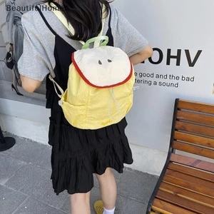 BeautifulHomeA Dopamine Màu Sắc Tương Phản Nylon Ba Lô Hình Trái Cây Dễ Thương Dây Đeo Vai Nữ Giải Trí Đi Học Túi VN