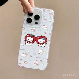 Cà Chua Mèo Con Đơn Giản Dễ Thương Vỏ Bé Gái Thích Hợp Cho iphone 13pro 16 14promax 12pro 15 11 16pro 14 13 15promax 12 14plus 15pro Ốp Điện Thoại Chống Sốc