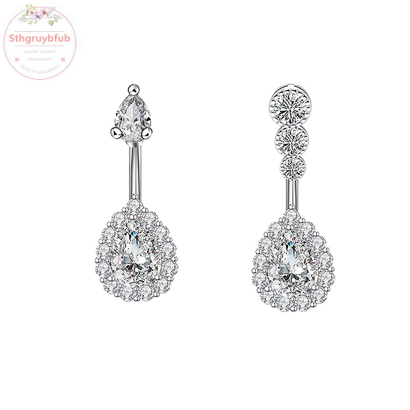 Sthb Zircon Mặt Trăng Ngôi Sao Trái Tim Mặt Dây Chuyền Rốn Trang Trí Giọt Nước Bụng Nút Nhẫn Nữ Trang Sức Cơ Thể VN