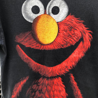 Mới BOMBA STUDIO Sesame Street Hoạt Hình Retro Sense Xu Hướng Cá Tính Áo Thun Tay Ngắn Nam Nữ