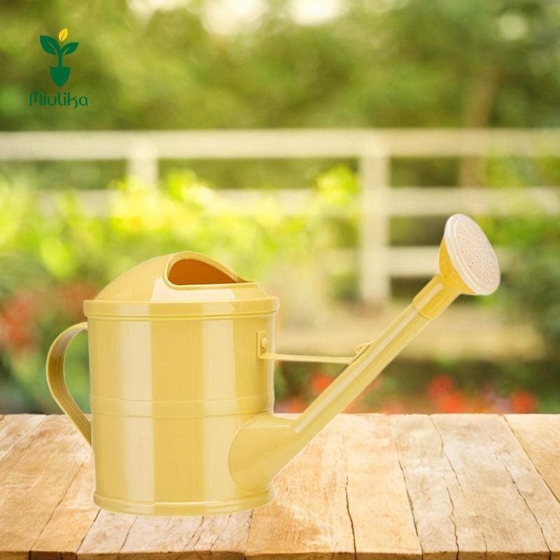 Bình tưới Miulika 1.5L vòi dài, dụng cụ làm vườn di động, bình tưới cho chậu ngoài trời