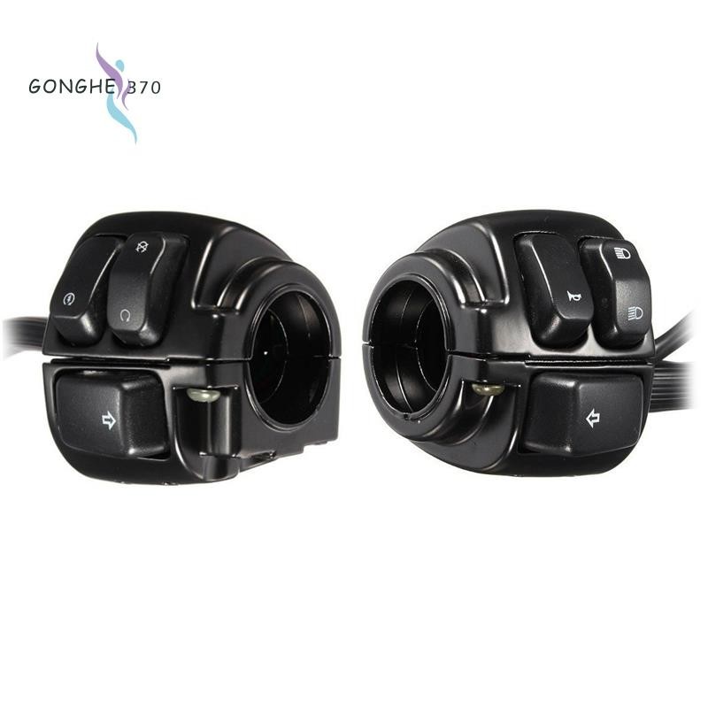 1 Cặp Công Tắc Đèn Điều Khiển Tay Lái Xe Máy (25mm) Có Dây Cho Harley