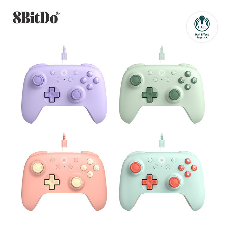 Tay cầm chơi game có dây 8BitDo Ultimate 2C có cần điều khiển hiệu ứng Hall cho Windows và Android Accesssories
