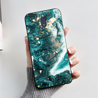 Dành Cho Nokia 3 3.1 Nokia3 TA-1032 TA-1020 Nokia3.1 Ốp Điện Thoại Đá Cẩm Thạch Thời Trang Màu Đen Vỏ Cao Su Silicon Mềm