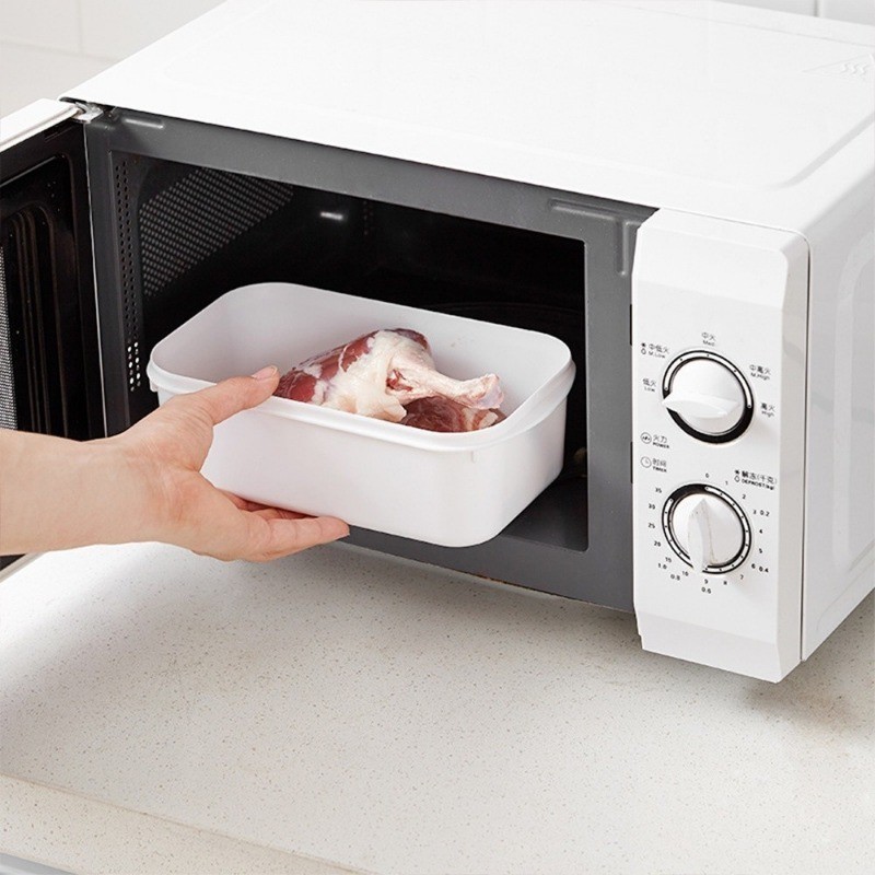 Tủ lạnh bằng nhựa 3 kích thước Hộp giữ tươi có nắp / Hộp đựng kín thịt đông lạnh