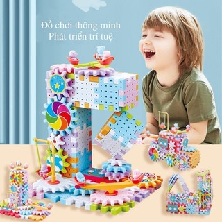 Bộ Xếp Hình Lắp Ráp Bánh Răng Thông Minh (83 chi tiết) Mô Hình Chuyển Động Bộ Đồ Chơi Lắp Ghép Phát Triển Trí Tuệ