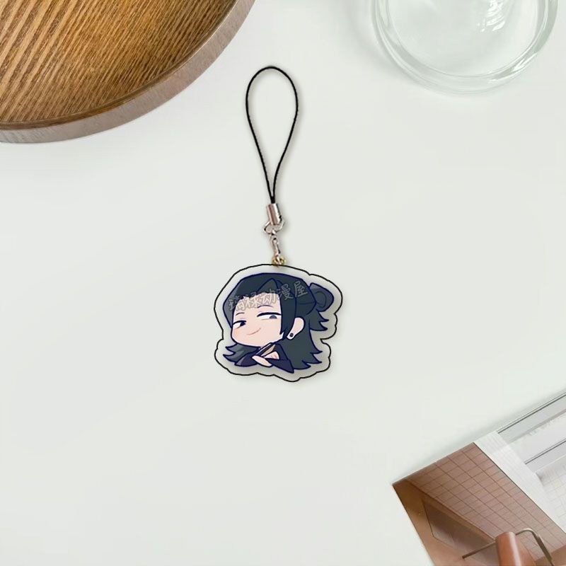 Móc dây treo điện thoại JUJUTSU KAISEN ver BIỂU CẢM in hình CHÚ THUẬT HỒI CHIẾN anime chibi mica acrylic móc khóa