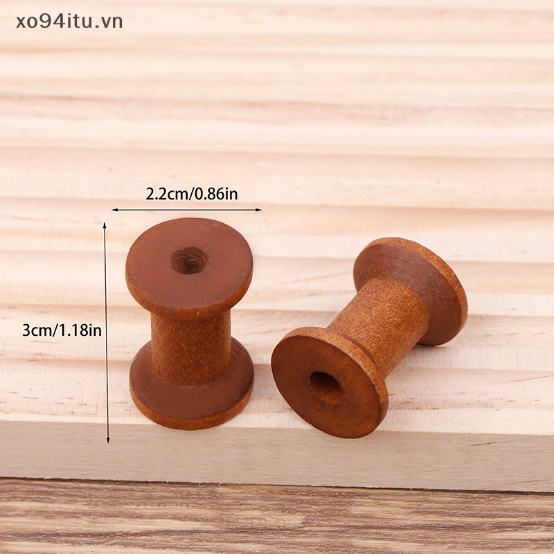 Xoitu 10 Chiếc Vintage Cuộn DIY Cuộn Người Tổ Chức Cho May Ruy Băng Twine Gỗ Thủ Công Dụng Cụ Ren Dây Cuộn Dụng Cụ Làm Việc VN