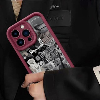 Ốp Điện Thoại + Dây Buộc Vintage Báo Nhà Hàng Nhãn Dành Cho Redmi K40 K20 K30 Pro Zoom K40 Gaming K30 Ultra K40S Redmi Note 8 Pro Dễ Thương Mắt Angie Bìa Mềm