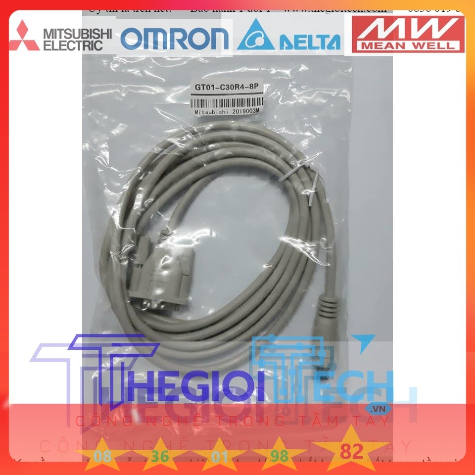Cáp GT01-C30R4-8P kết nối HMI Mitsubishi với PLC Mitsubishi FX dài 3M ...