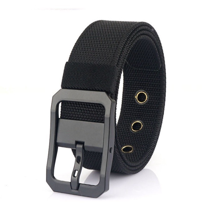 Thắt lưng nam vải dù cao cấp_Men's Canvas Webbed Belt