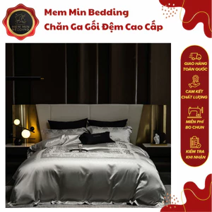 Bộ Chăn Ga Gối Chất Liệu Gấm Cao Cấp Sang Trọng Tinh Tế - MemMinbedding Luxury