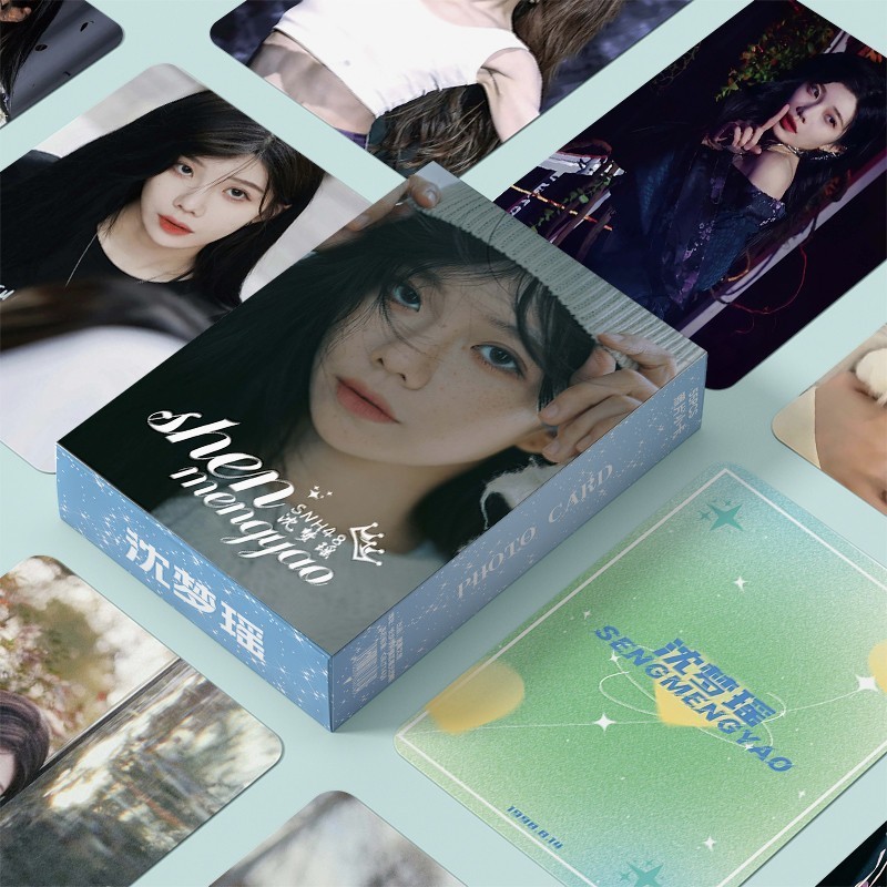 Bán Hàng Mới SNH48 Đen Meow cp Yuan Yiqi Shen Mengyao Hàng Hóa 10cm Hộp 55 Laser Photocards LOMO Card Ảnh Chất Lượng Cao