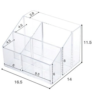 Ống đựng bút trong suốt để bàn, kệ đựng bút tiện dụng đa năng cho học sinh SUNND