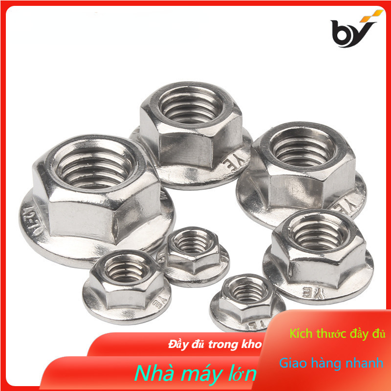 Đai ốc liền long đền INOX 304 - Tán liền long đền Tán Hở M3 M4 M5 M6 M8 ...