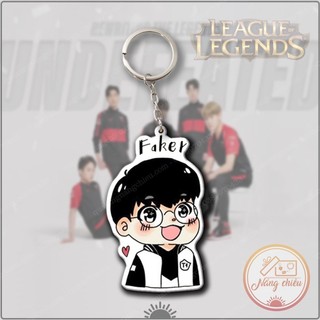 Móc khóa chibi Faker Dày In Sắc Nét 2 Mặt, Huyền Thoại T1