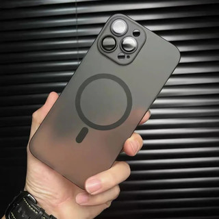 Thích hợp cho Camera băng từ tính mờ siêu mỏng IPhone 15 13 14 12 Pro Max để bảo vệ ốp điện thoại di động mờ.