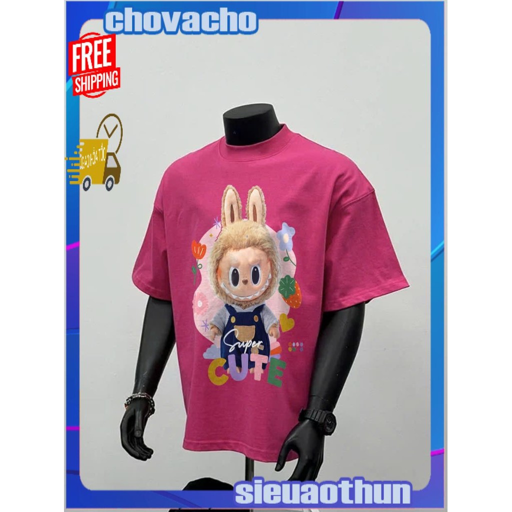 Áo thun Stee Cổ tròn LABUBU 03 Localbrand ICVCVNI Unisex