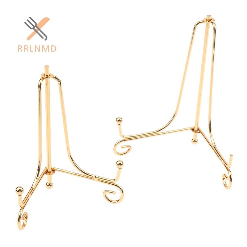 Rrlnmd > Đế trưng bày bằng sắt vàng Thủ công Giá đỡ sách ảnh Bát bệt Khung đĩa Giá đỡ tấm ảnh Trang trí lưu trữ MỚI