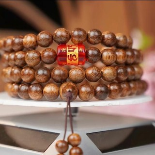 [TẶNG LỘC RÙA VÀNG] Vòng Tay Trầm Hương 108 Hạt Size 6Li Mix Charm Theo Mệnh - Kèm Hộp Gấm Đựng Vòng Phụ Kiện