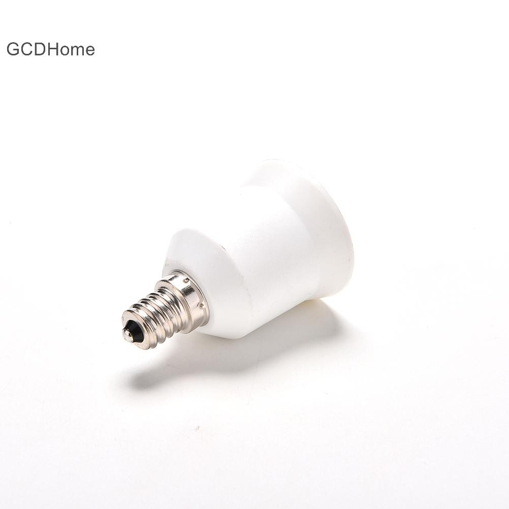 Bộ chuyển đổi bóng đèn Gcdhome 1x E12 sang E26 / E27 Chân đế đèn Ổ cắm màu trắng HOT