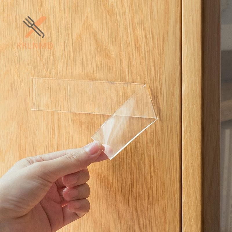 Rrlnmd 1 / 2 / 3 / 5M Nano Băng keo hai mặt trong suốt có thể tái sử dụng Băng dính chống nước MỚI