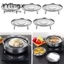 1 Cái Giá Hấp, Phụ Kiện Dụng Cụ Nhà Bếp Khay Hấp Đa Năng, Giỏ Đứng Đa Kích Thước Bát Inox Nồi