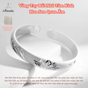 Vòng Tay Bát Nhã Tâm Kinh Hoa Sen Quan Âm - Amrita