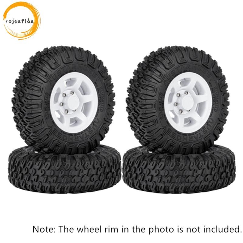 4 85MM 1.55 Inch Bánh Xe Cao Su Lốp Lốp Cho 1 / 10 RC Xe Bánh Xích Xe Trục Yeti Jr RC4WD D90 TF2 Tamiya CC01 LC70 MST