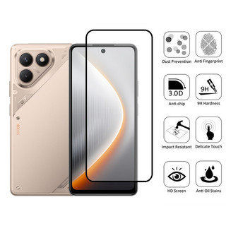Tecno Pova 7 Neo 4G 2 trong 1 Kính Cường Lực Bảo Vệ Màn Hình Cho Tecno Pova 7 6 5 Pro Neo Ultra 4G 5G 9D Với Ống Kính Máy Ảnh Phim