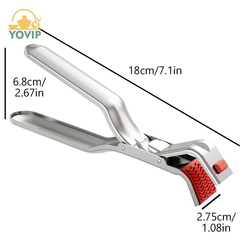 YOVIP Chống bỏng Kẹp Bát Nóng Giá Đỡ Món Ăn Kẹp Nồi Chảo Kẹp Đĩa Đĩa Nóng Bát Nâng Retriever Lưỡi Đồ Dùng Nhà Bếp VN