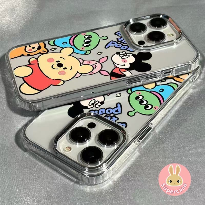 Ốp Điện Thoại Disney Hoạt Hình Dễ Thương Cho Google Pixel 10 9 9A 8 Pro 8A 7 Pro 7A 6A 5 XL 5A 4 4A 3A 5G 4G Vỏ Mickey Winnie Ốp Lưng Chống Sốc