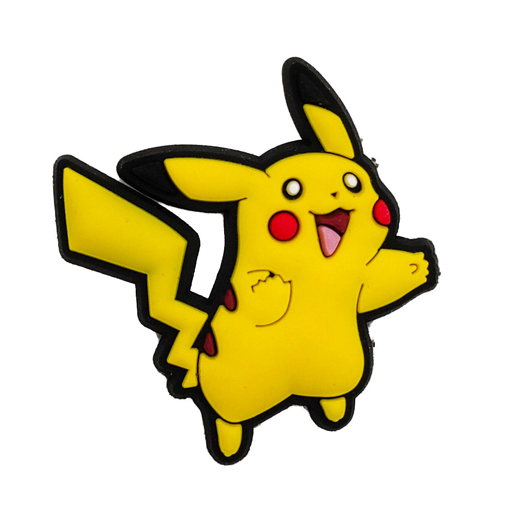 Hoạt Hình Dễ Thương Pikachu Pokemon Series Giày Hoa Trang Trí Tự Làm Lỗ Giày Khóa Giày