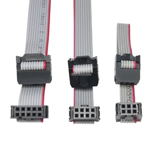Cáp phẳng FC màu xám 10P / 16P / 20P / 26P Pitch 2.54MM Cáp phẳng màu xám Kết nối màn hình LED Cáp tải xuống JTAG